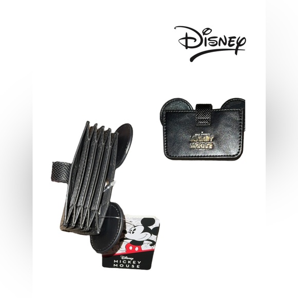 Disney Mickey Mouse snap close card holder wallet - Picture 2 of 2